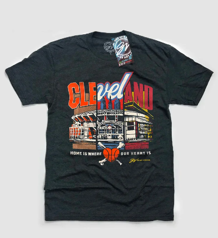 Cleveland Home Is Where The Heart Is T shirt