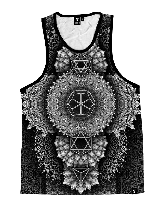 Platonic Mandala Black Unisex Tank Top