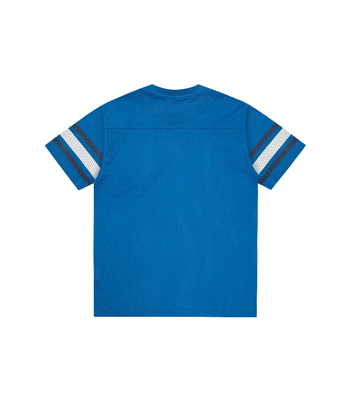 CREST LOGO MESH FOOTBALL SHIRT - BLUE