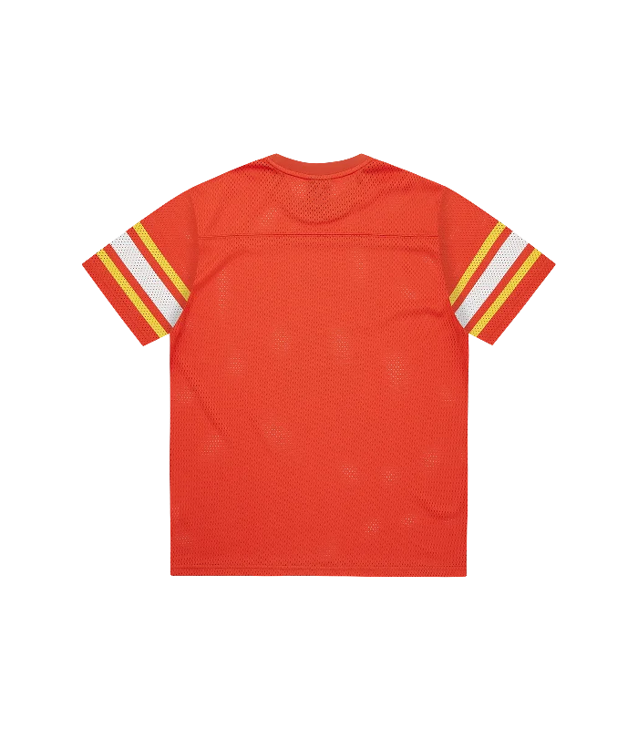 CREST LOGO MESH FOOTBALL SHIRT - ORANGE