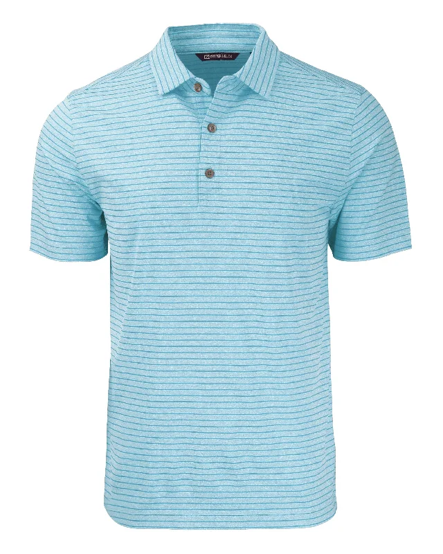 Cutter & Buck Tall Forge Eco Heather Stripe Stretch Recycled Polo