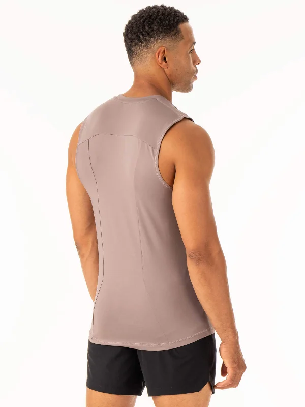 Division Base Layer Tank - Taupe