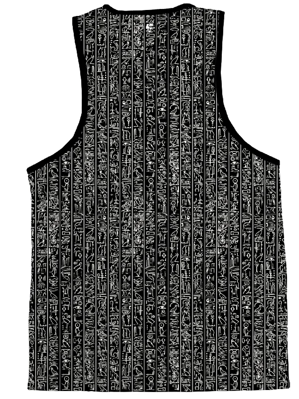 Egyptian Glyphs (Black) Unisex Tank