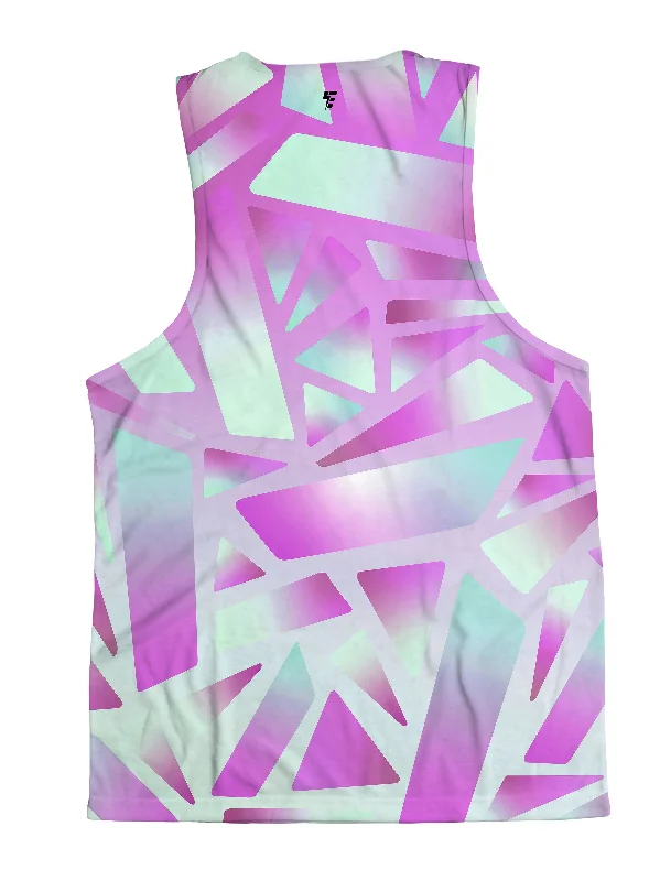 Electric Stained Glass (Pink Ice) Unisex Tank Top