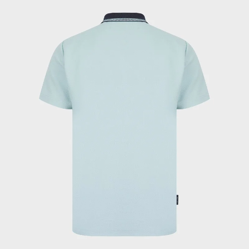 Mens Zip Neck Polo