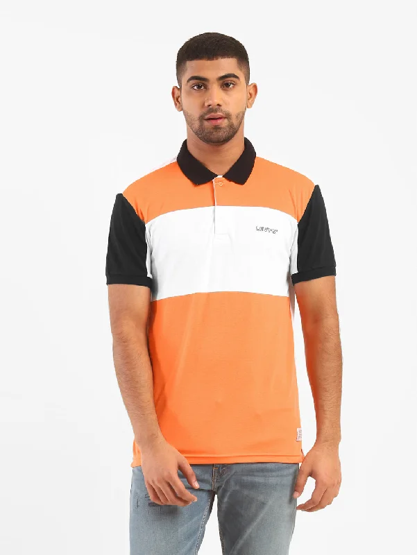 Men's Colorblock Polo T-shirt