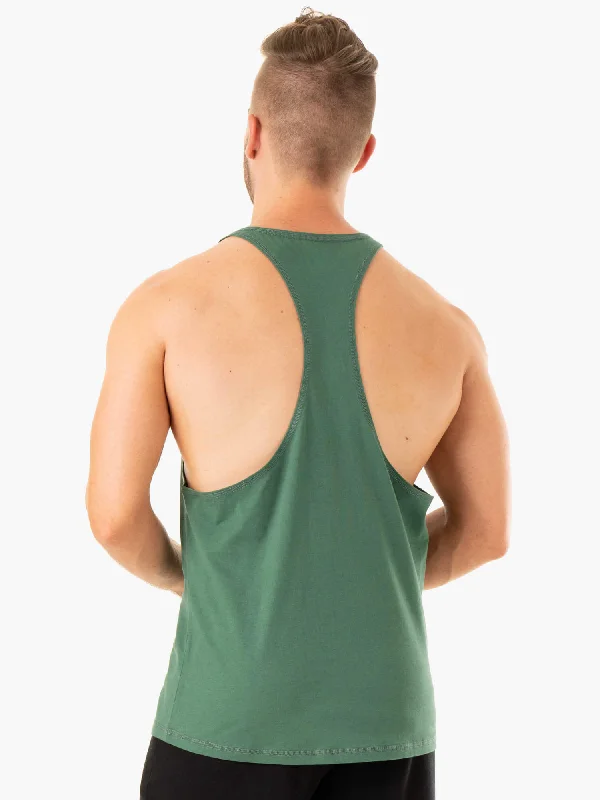 Limitless Stringer T-Back - Forest Green