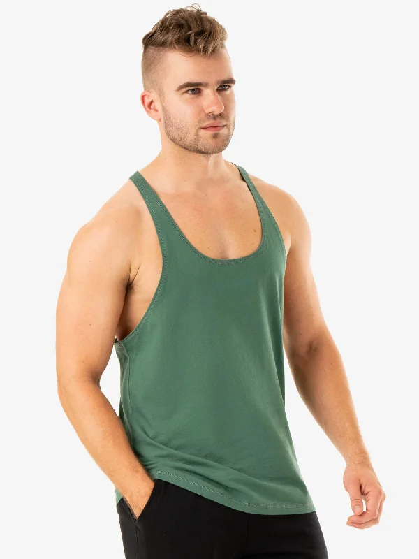 Limitless Stringer T-Back - Forest Green