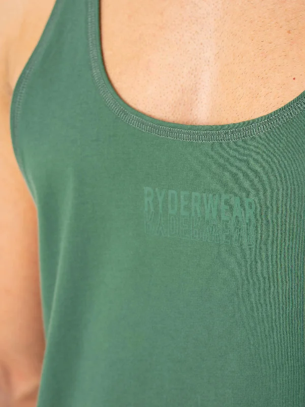 Limitless Stringer T-Back - Forest Green