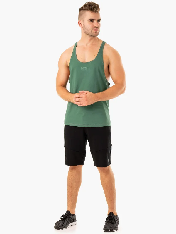 Limitless Stringer T-Back - Forest Green