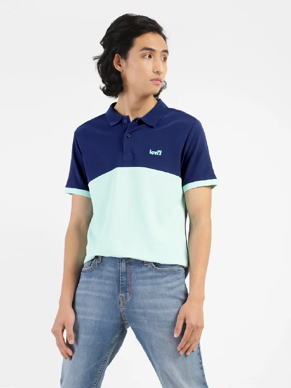 Men's Colorblock Polo T-shirt