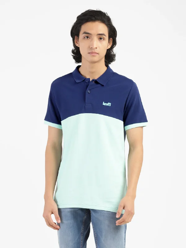 Men's Colorblock Polo T-shirt