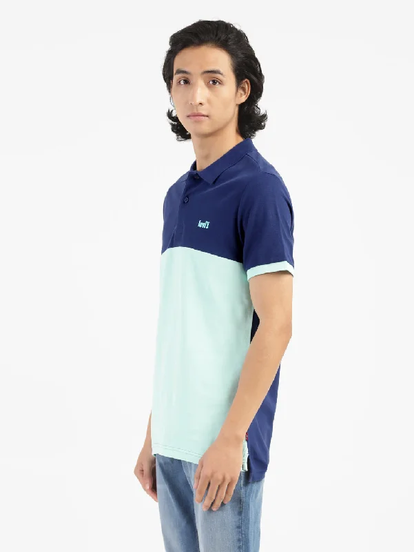 Men's Colorblock Polo T-shirt