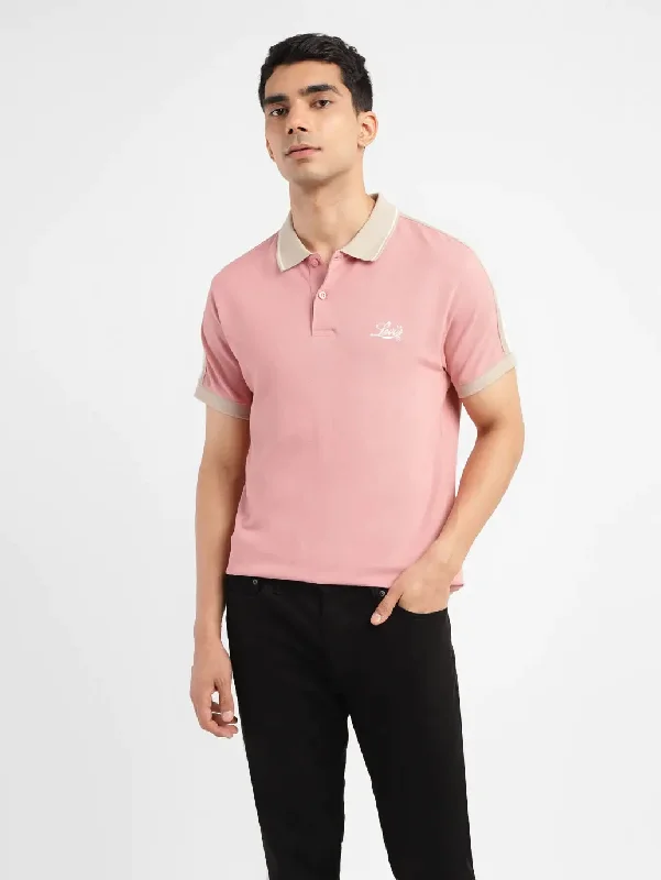 Men's Solid Slim Fit Polo T-shirt