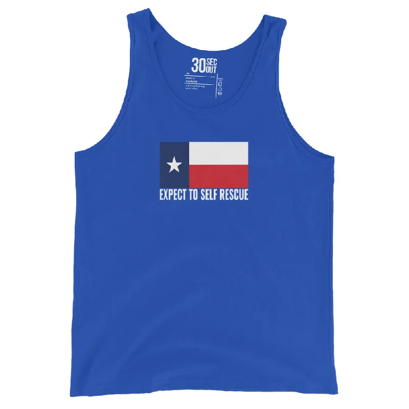 Men's Tank Top - Expect To Self Rescue (Texas Edition)