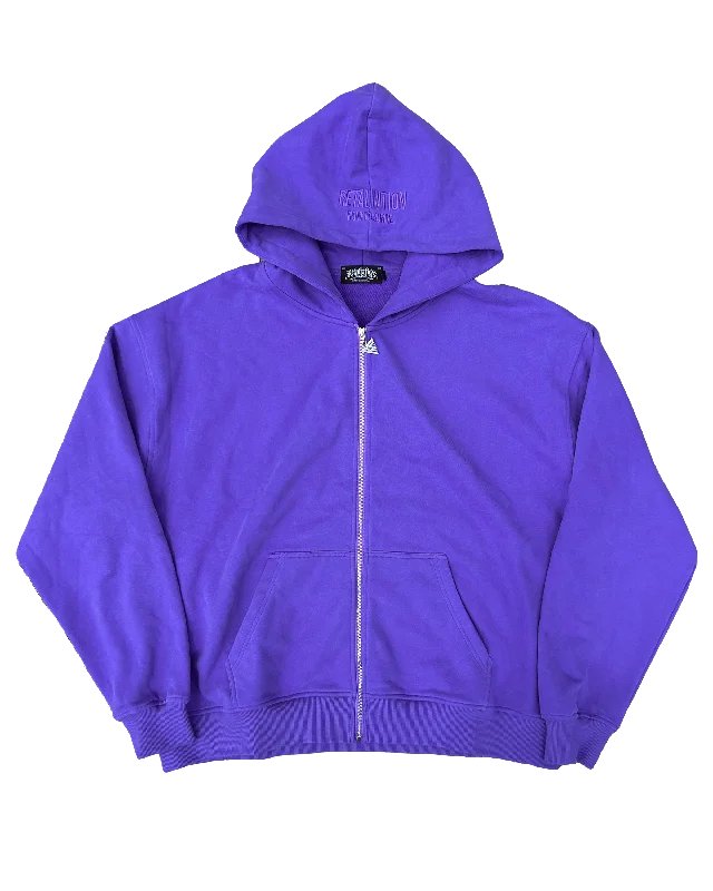 Minimal Zip-Up | Purple | IN STOCK