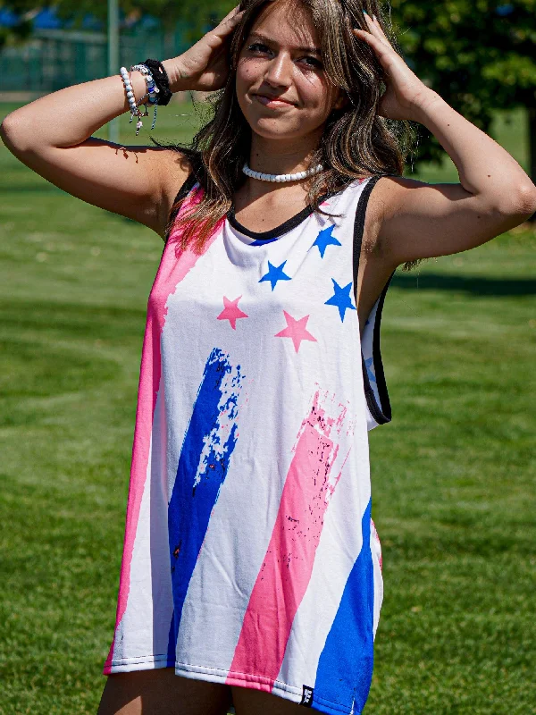 Neon Flag Unisex Tank Top