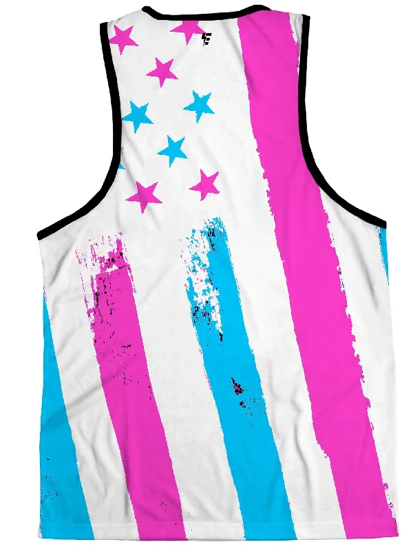 Neon Flag Unisex Tank Top