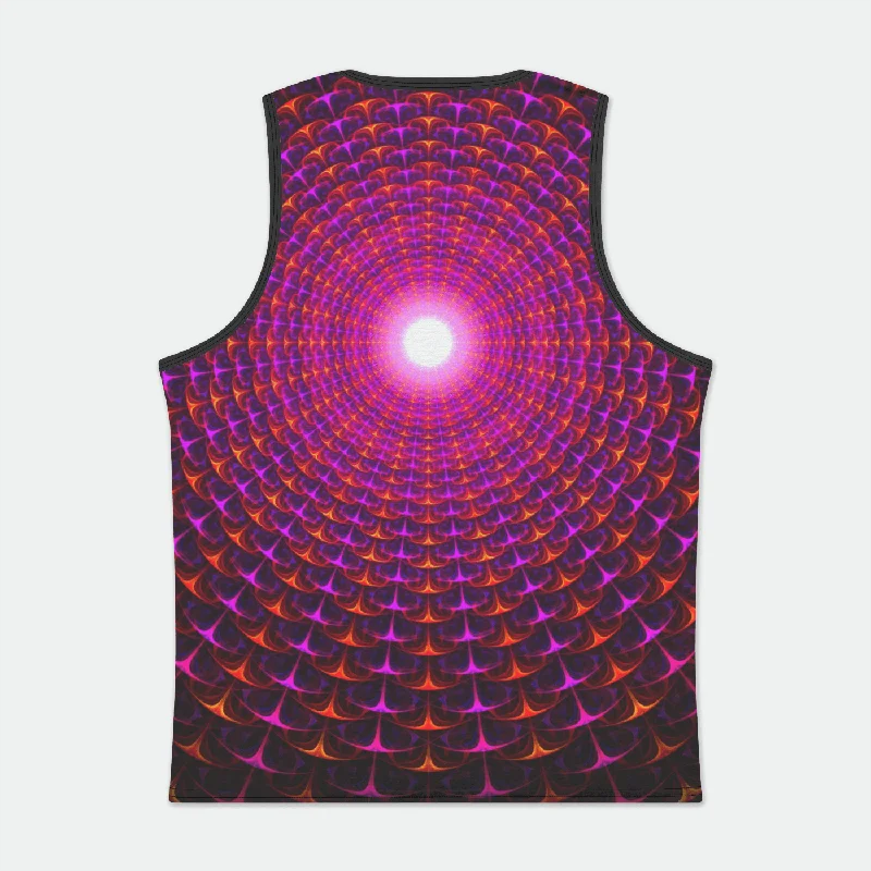 NEON PSYCHOFIELD warm Mens Binded Tank Top