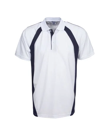 P45 White Painters 2 Tone Mini-Waffle Polo Shirt