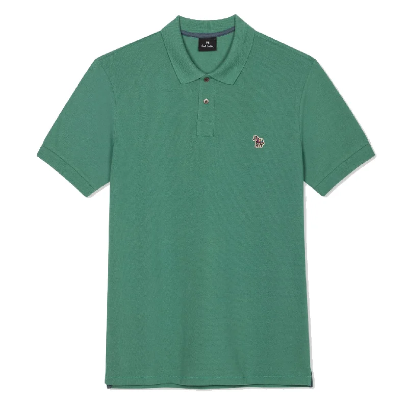 Paul Smith Organic Cotton Zebra Polo Shirt Green