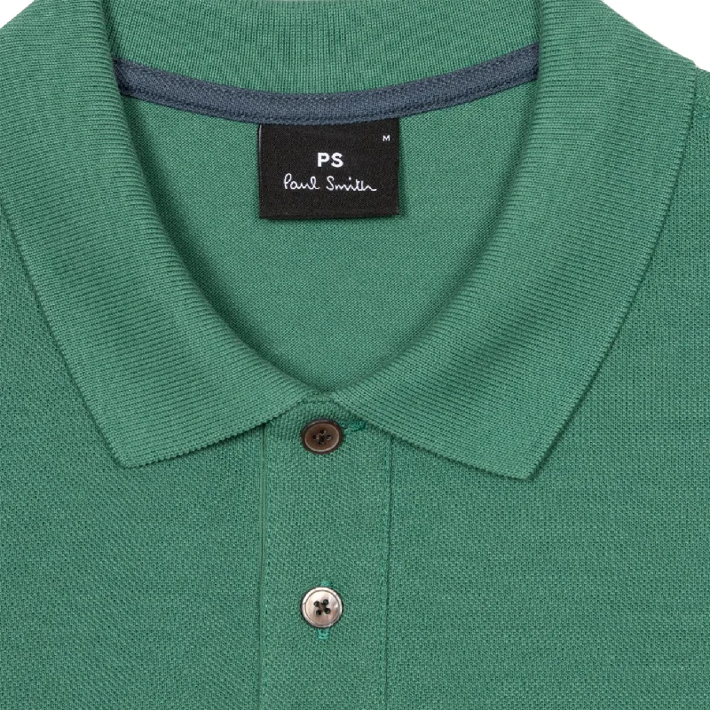 Paul Smith Organic Cotton Zebra Polo Shirt Green