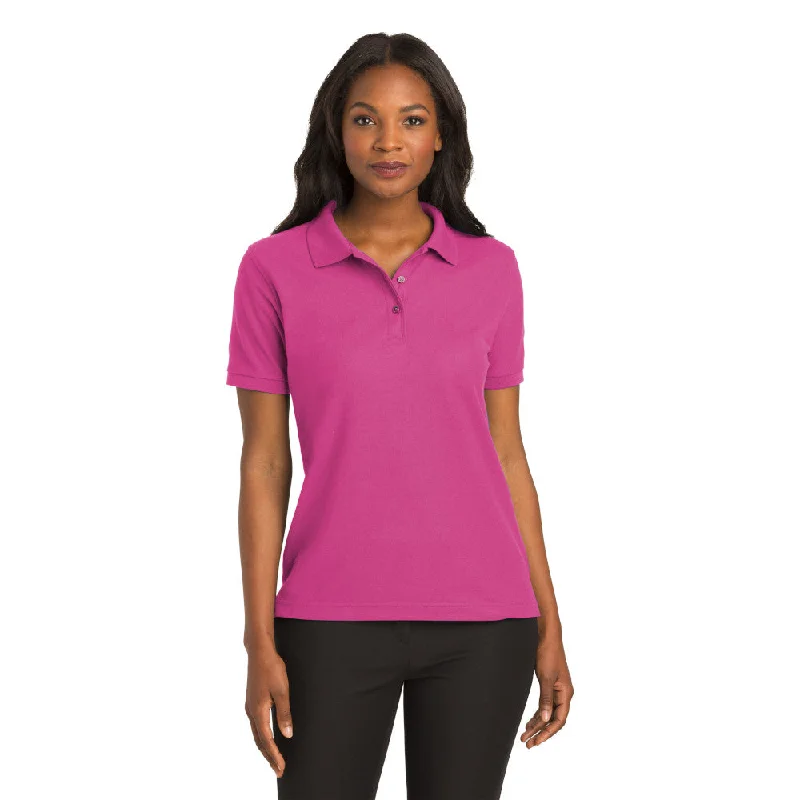 Port Authority L500 Ladies Silk Touch Polo - Tropical Pink