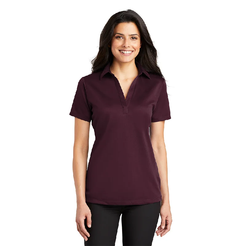 Port Authority L540 Ladies Silk Touch Performance Polo - Maroon