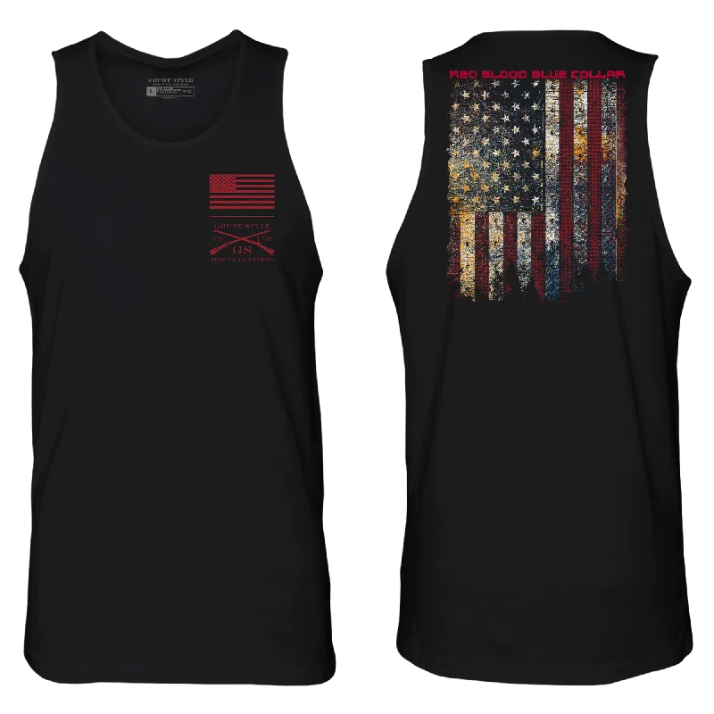 Red Blood Blue Collar™ Tank - Black