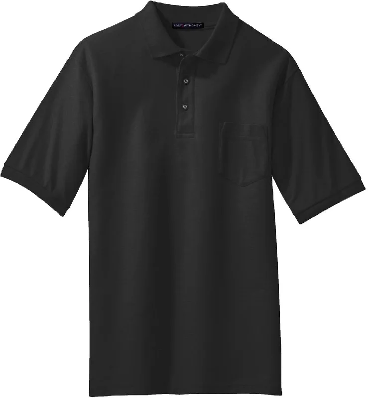 Port Authority Silk Touch Polo Shirt with Pocket