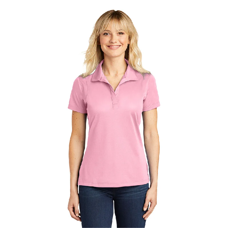 Sport-Tek LST650 Ladies Micropique Sport-Wick Polo - Light Pink