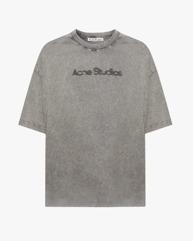 Blurred Logo Oversized T-Shirt