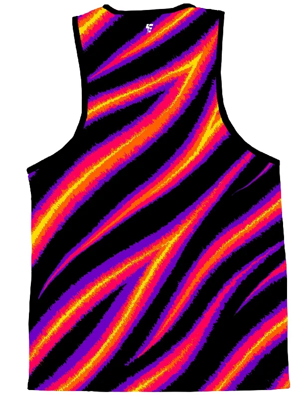 Synthwave Tiger Stripes (Mash Up) Tank Top