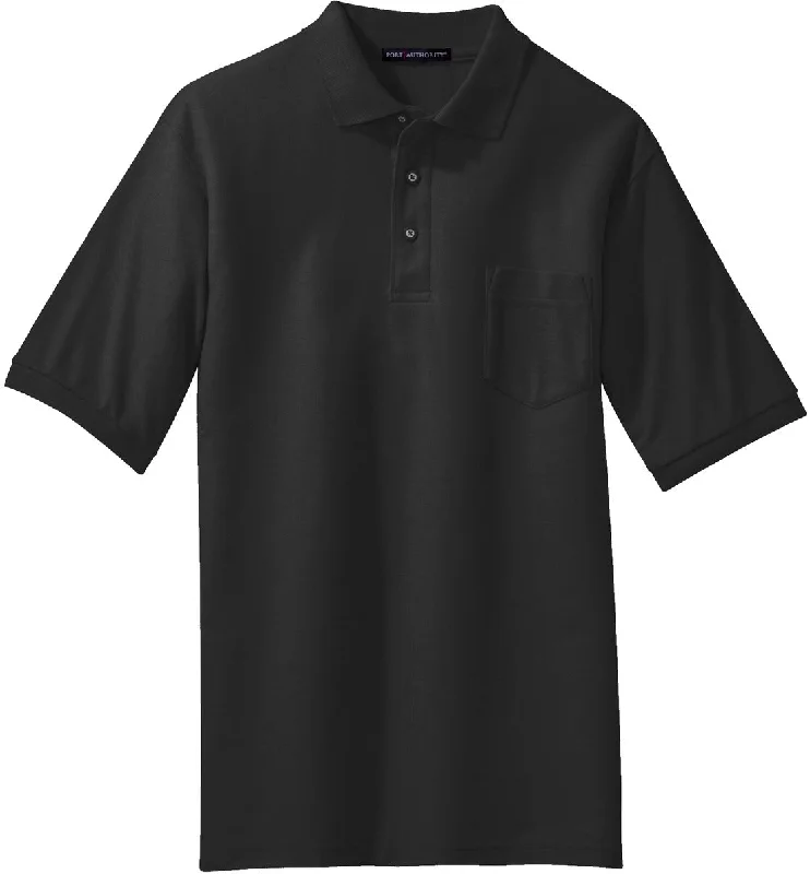 Port Authority Tall Silk Touch Polo with Pocket