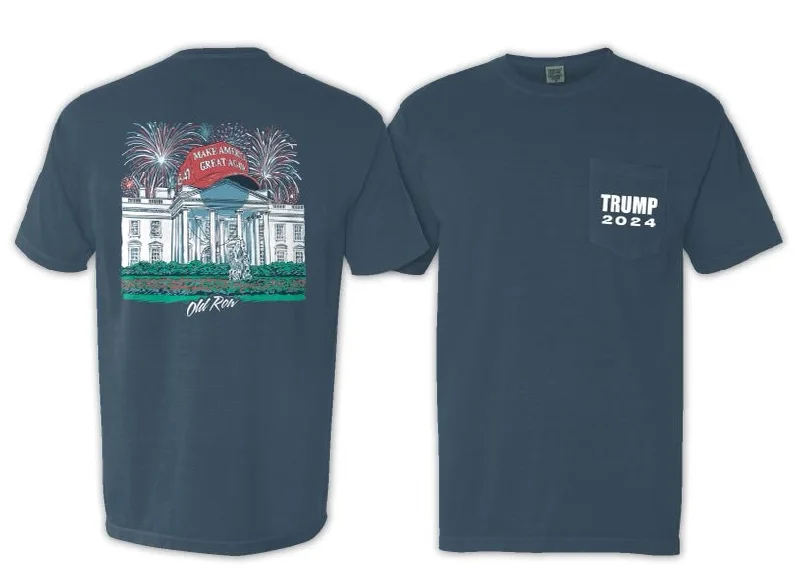 Trump 2024 White House Pocket Tee