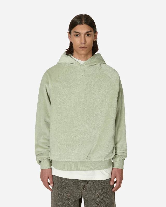 Basketball Velour Hooded Sweatshirt Green