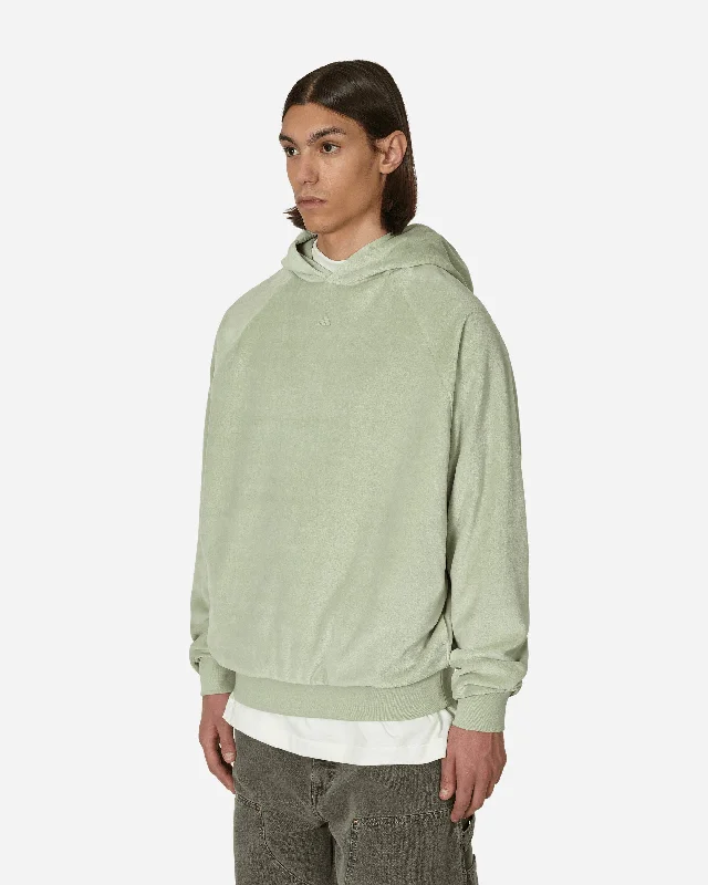 Basketball Velour Hooded Sweatshirt Green