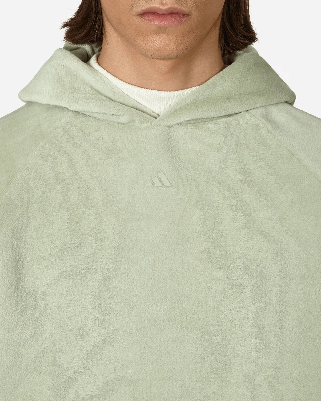 Basketball Velour Hooded Sweatshirt Green