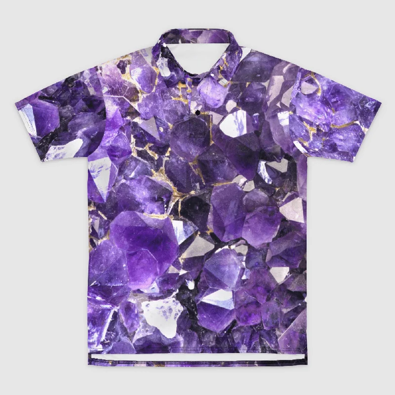 Amethyst Aura Mens Polo Shirt