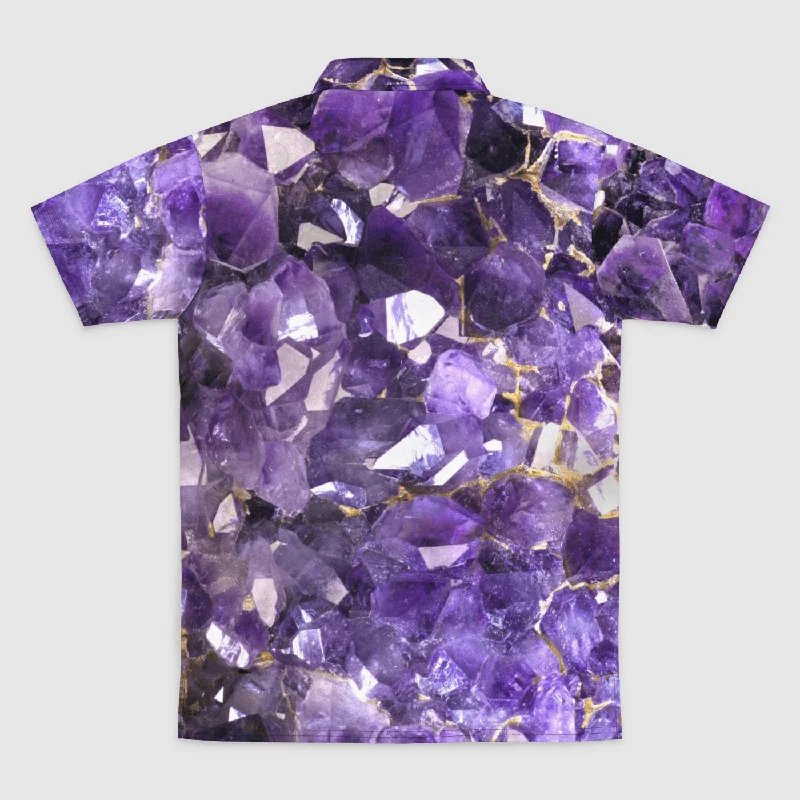 Amethyst Aura Mens Polo Shirt