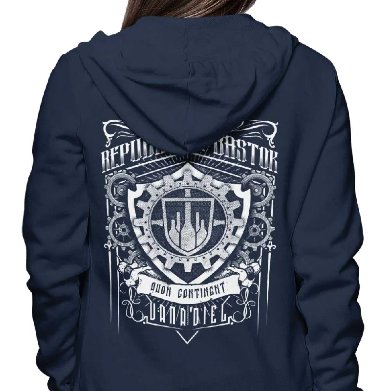 Zip Up Hoodie / Navy / S