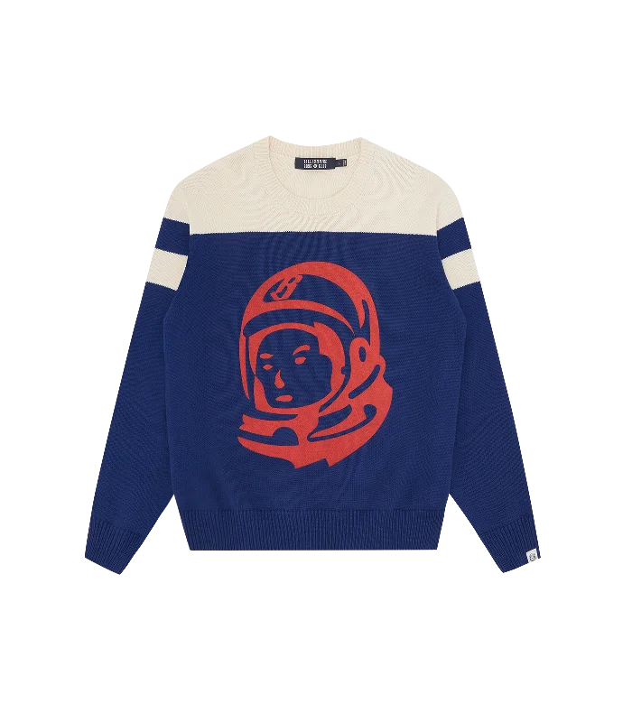 ASTRO KNITTED CREWNECK - BLUE