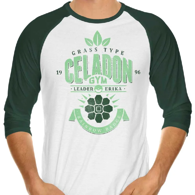 Celadon City Gym - 3/4 Sleeve Raglan T-Shirt