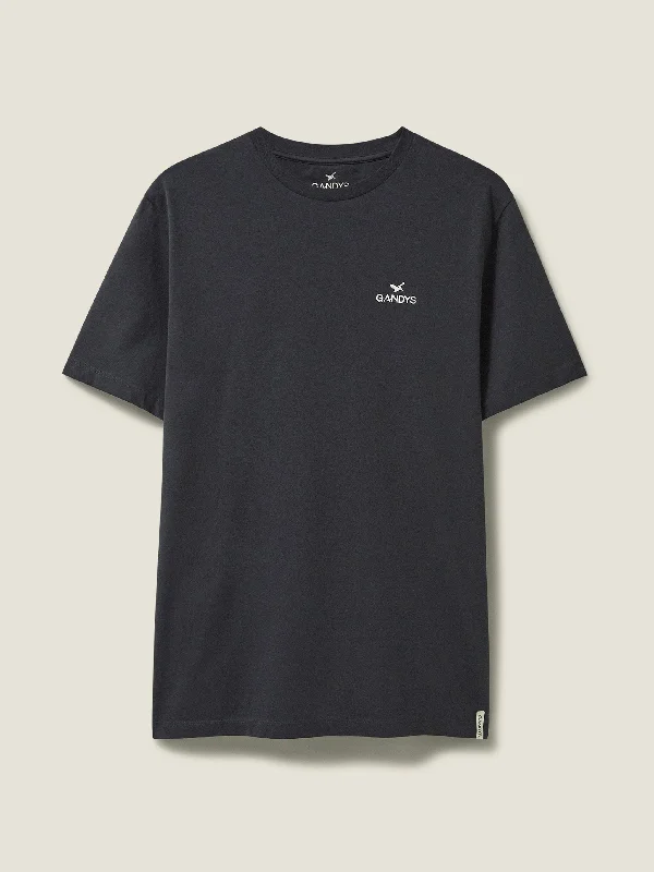 Black Men's Wave Tee