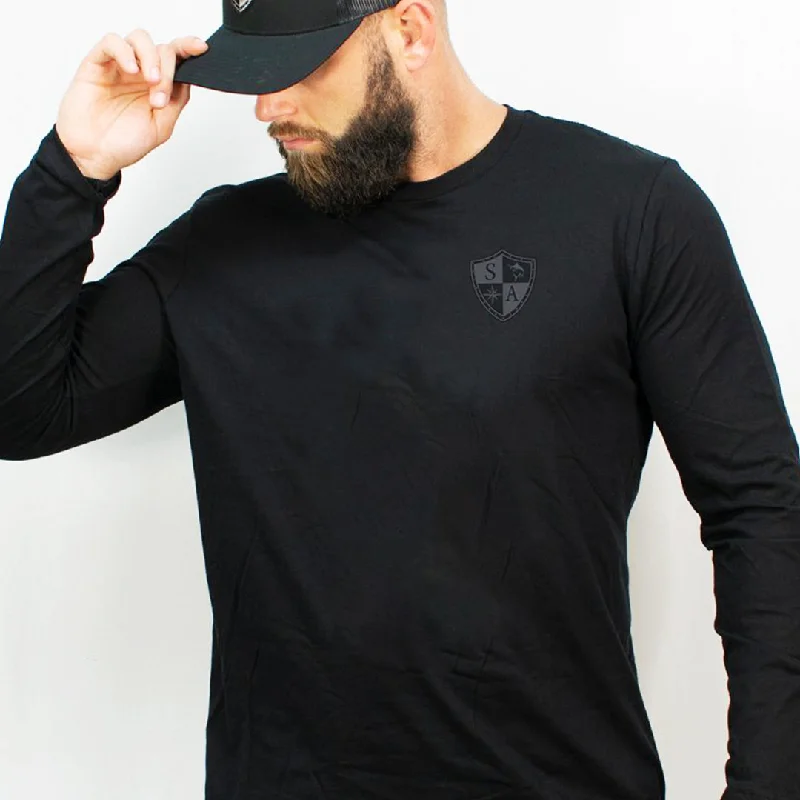 Blackout Long Sleeve Cotton | Small Shield