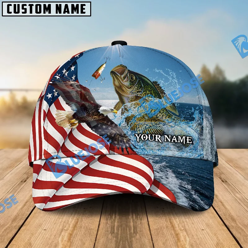 BlueJose Eagle Flag Crappie Fishing Classic Cap