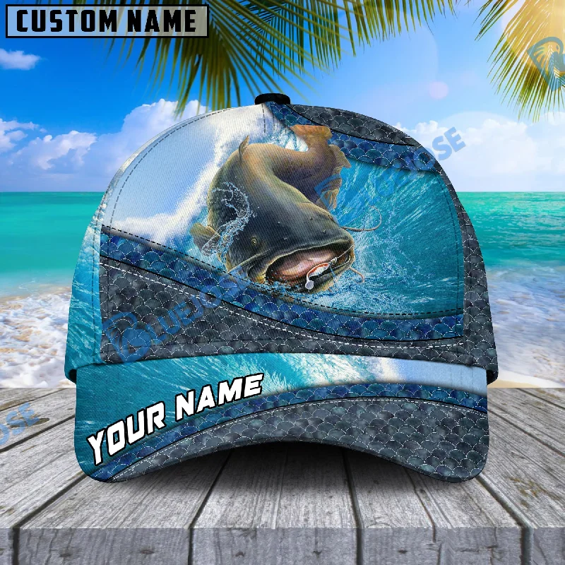 BlueJose Magic Catfish Fishing Personalized Cap