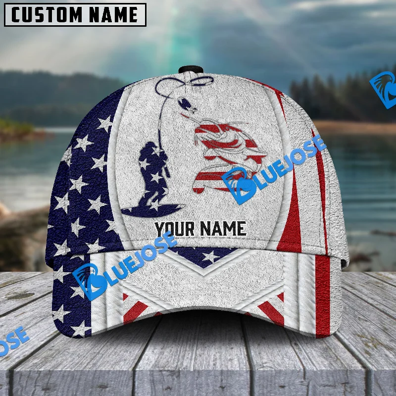 BlueJose Personalized Catfish Fishing American Dusty Style Classic Cap