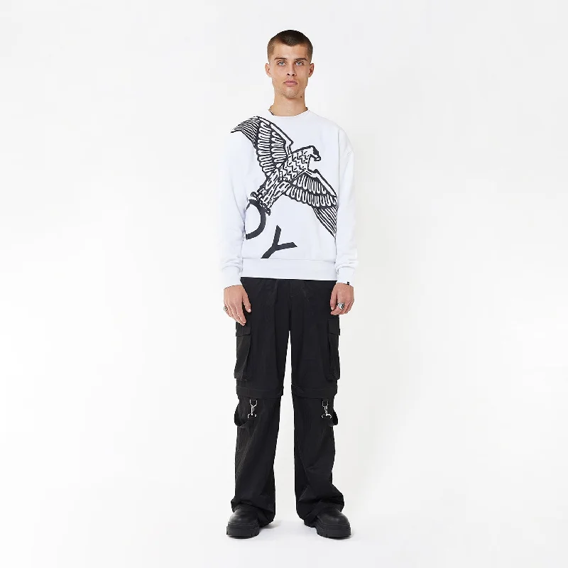 BOY WINGSPAN SWEATSHIRT - WHITE/BLACK