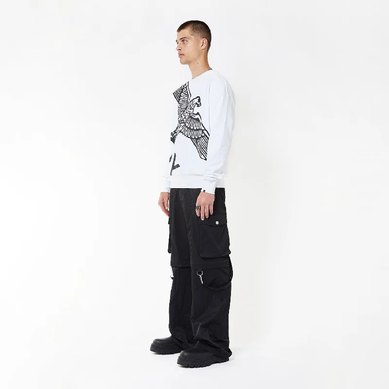 BOY WINGSPAN SWEATSHIRT - WHITE/BLACK